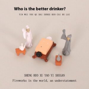 Poetic Li Bai Figurine – Unique Horticultural Landscape Accessory Featuring an Elegant Literary Icon