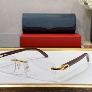 Carti Sunglasses Designer Women Mens Unisex Sunglass C Decor Buffalo Horn Glasses Fashion Rimless Wood Oversized Vintage 50mm UV400 Eyeglasses lunettes