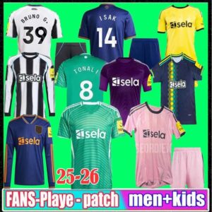 S-4XL ISAK BRUNO G. NewCastL e 24 25 26 Soccer Jerseys TONALI 2025 2026 football shirt NewCasltE UNitedS GORDON NUFC Men Kids WINNERS CARABAO CUP FINAL goalkeeper
