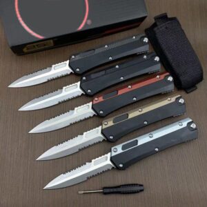 UT-Combat 5Models 184-10s Glykon Knives M390 Blade T6-Aviation aluminum Handle Tactical Hunt Camp Self-defense Rescue Pocket Knife EDC Tools