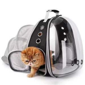 Portable Cat backpack Space capsule Small dog cat Outing Breathable and extendable shoulder pet bag