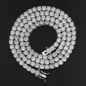 5MM Necklace Designer Jewelry Gold Plated Cuban Link Chain crystal Diamond Diamond Tennis Hip Hop Chain for Men women Jewelery