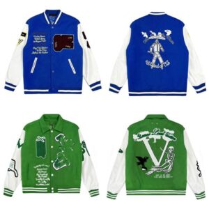 Fashion Coats Flocking Leather sleeves Baseball Jackets Luxury Single Breasted Warm Jacket Couples Women Men Varsity Coat Designer Clothing