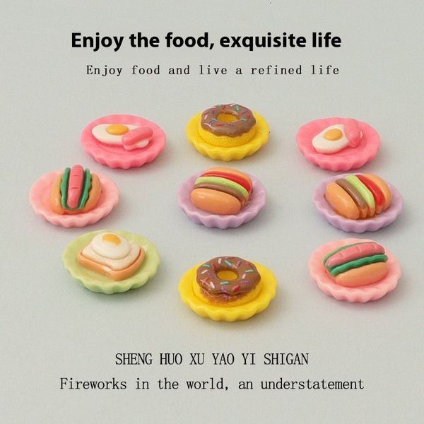 Artisanal Small-Scale Resin Creations Featuring Baby House Design Novelty Hairpin, Cellphone Holder Accent