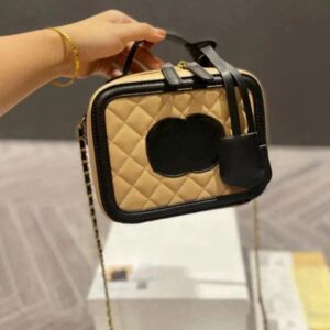 Designer makeup bag women's caviar bag new chain messenger bag casual original luggage bag tote