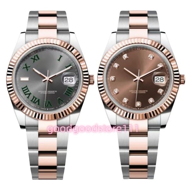 Luxury watch Wholesale Moissanite watch 36/41MM Full Stainless steel Luminous Waterproof gold Women Watch Couples Style Classic Wristwatches Desgner watch