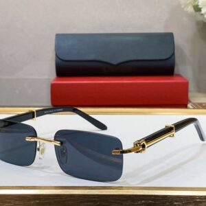 Buff Designer Sunglasses Polaroid Lens Mens Senior Buffalo Horn Glasses Wooden Sunglass For Women Eyewear Frame Vintage Luxury Women Eyeglasses with Boxes