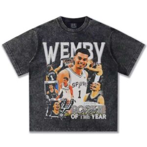 American Brand Cross-Border Wenban Mountain Pure Cotton Short Sleeve Celebrity Direct Print Unisex 300g T-Shirt