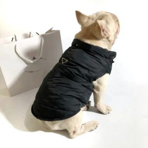 New designer winter warm dog clothes windproof pet vest cold weather puppy coat with hat small medium large bulldog Schnauzer wholesale 7f1