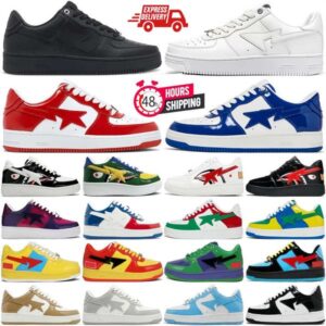 Designer Casual Shoes Platform Sneakers Men Women Low Top Black White Baby Blue Orange Camo Green Pastel Pink Nostalgic Grey Outdoor Fashion Trainers