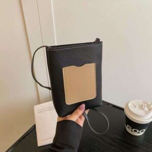 2025 Mini New Style Small and VersatileTexture Single Shoulder Litchi Phone Fashion Crossbody Bag