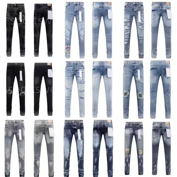 purples designer womens jeans mens jeans letters designer pants denim trousers mens purples brands jeans high quality straight retro ripped biker y2K Jean