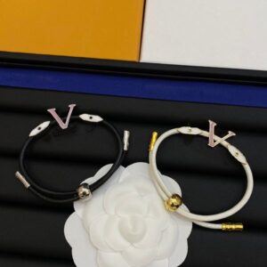 Casual Mens Bracelet Fashion Chain Woven Bracelets Leather Chain Unisex Design Letters Jewelry 2 Style Adjustable Bangle