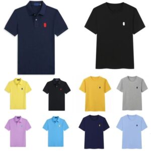Polo tshirt Classic Shirt Women's Fashion Casual polo shirt Summer Business shirt Round neck unisex horse shirt T-shirt pony tshirt Men's shirts top asian sizeS-XXL