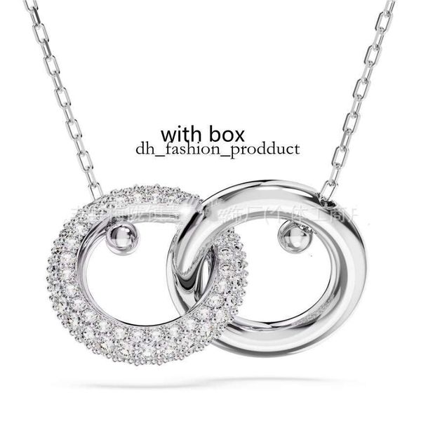 Luxury swarovs Jewelry Designer Necklace Women's Necklace Swan Inlaid Zircon Paired with Designer Bag European and American Ins Style Shl b51