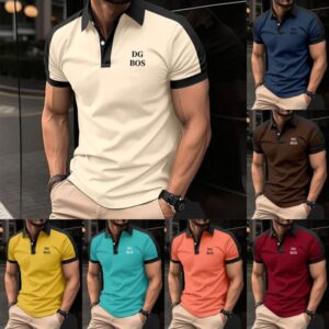 DgBos Designer Men's Polos T Shirts Fashion Casual Lapel Business Polo Shirt Classic Men's Sports Breathable Sweat-wicking Polo Shirt Short Sleeve Sweatshirts Top