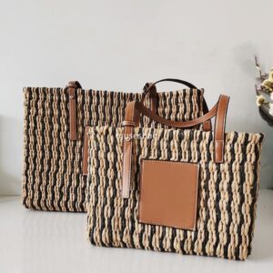 Designer Women's High Quality Retro Practical Large Capacity Handmade Mia Trendy Weaving Holiday Travel Small Shoulder Bag Simple and Fashionable Grass Woven Bag