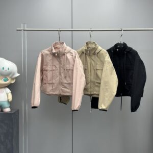 Women's Jackets Designer M Double layered short hooded Parker trench coat jacket