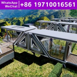 Modular Residential Prefabricated Houses in Luxury Containers Modern Outdoor Modular Home Prefab House Villa Space Capsule House