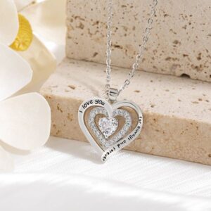 Exquisite Jewelry Design: Timeless Round Cut CZ Gemstone Heart Ornamented Chain Accessory