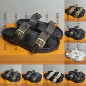 Designer sandals men's and women's slides beach slippers luxury slippers flat shoes summer beach bathroom comfortable sandals 33333