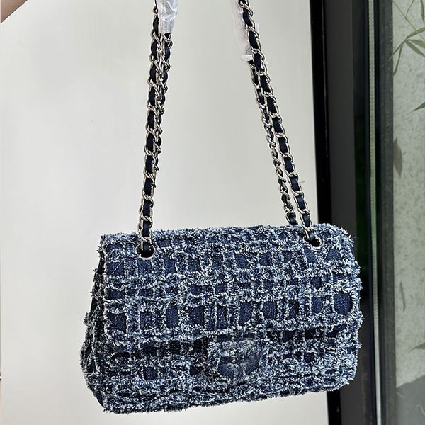 Fashion Versatile Woolen Bag Womens Stylish Denim Bags