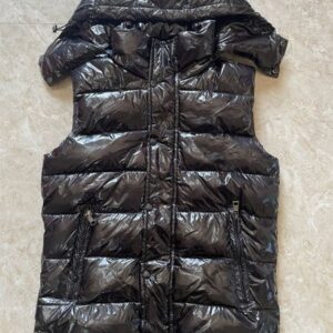 Men Cold Weather Vest Designer White Duck Down Padded Jacket Fluffy Thick Outerwear NFC Scanning Parkas Plus Sizes Couple Black Down Jacket Upgraded version