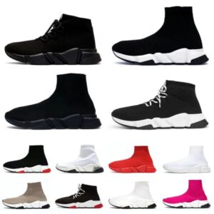 Luxury Designer Sock Shoes for Women and Men, All-Black, White, Pink, Green, Blue, Fashion Outdoor Shoes, Running Sports Sneakers, Walking Hiking