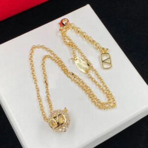 Designer Brand Necklace Letter Pendant Necklace 18K Gold Plated Choker Chain Pearl Crystal Jewelry Party Jewelry Gift