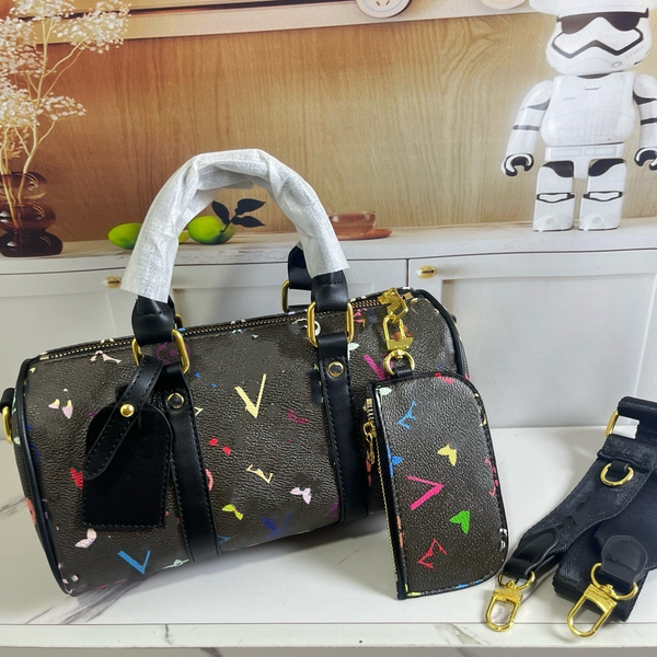 Top quality designer Nano pillow handbag 25cm Tote Bag Emed leather crossbody Shoulder Boston bag With Coin Purse 2 piece set