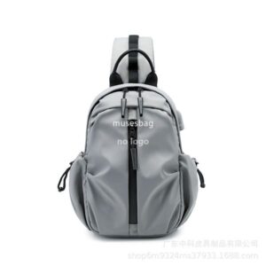 New high quality trend men's lightweight chest bag Multi-functional waterproof moisture-proof crossbody bag large capacity chest bag