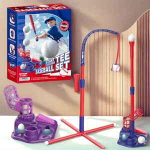 Childrens Baseball Trainer Indoor And Outdoor Parent Child Three In One Softball Launch Strike Training Toy