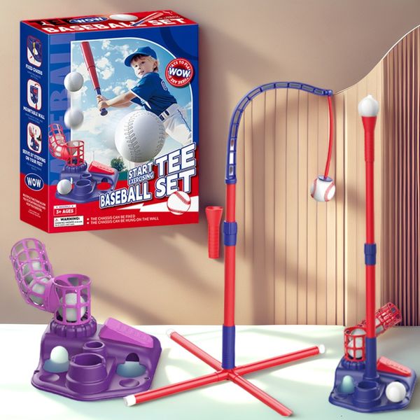 Childrens Baseball Trainer Indoor And Outdoor Parent Child Three In One Softball Launch Strike Training Toy