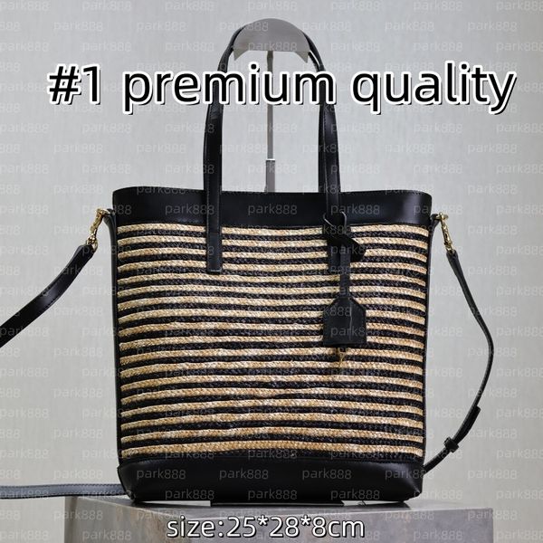 Black apricot striped woven raffia straw tote bag Shoulder Bag Evening tote large handbag Designer Women's men wallet