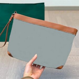 Woman Mens Clutch Bag Designer Handbag Wash Pouch Small Handbags Purse Leather Multiple Colors 10A