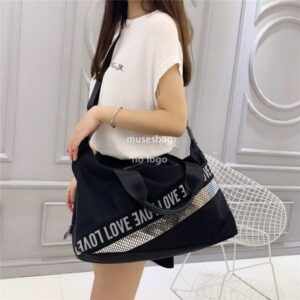 Short trip bag female hand bill shoulder bag duffel bag Korean version large capacity Oxford cloth bag lightweight travel fitness bag