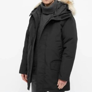 Canada Puffer Jackets Men Designer Real Wolf Fur Outdoor Wyndham Windbreaker Jassen Outerwear Hooded Fourrure Manteau Down Coat Hiver Parka Doudoune Goode