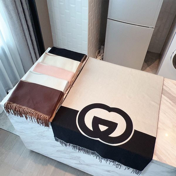 Elegant Scarf Designer Women's Scarves Winter Warm Shawl Fashion Patchwork Color 6 Options