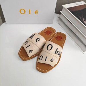 Designer slippers are fashionable cool in summer flat bottomed non slip comfortable to the feet made of classic fabric Sandals are available in sizes 35-42