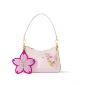 Designer Bag Light Luxury Women's Shoulder Crossbody Bag Pink Series Handbag Cherry Blossom Print Backpack