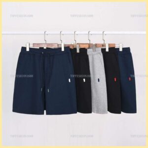 Summer Embroidery Men's Five-Point Loose Medium Pants Cotton Sweatpants Casual Beach Short War horse Polo Shorts Versatile