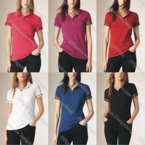 Womens T Shirt Designer Slim Fit Diesele Color Top with Plaid Stripe Detail Vintage Elegant Streetwear Fashion Casual Base Shirt Asian Size Clothing