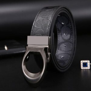 er Belts Designer 3.5Cm Knight Print Design 105-125Cm Zinc Alloy Buckle Mens Belt Fashion Versatile Style Double-Sided Available Da8