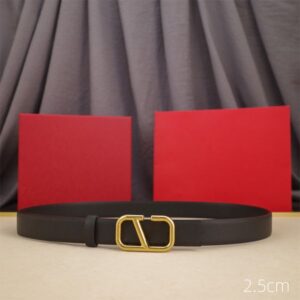 Reversible Designer Belt Genuine Leather Belts for Women Men Width 2.5cm Classic Ladies Smooth Buckle Waistband High Quality 90-125cm Length