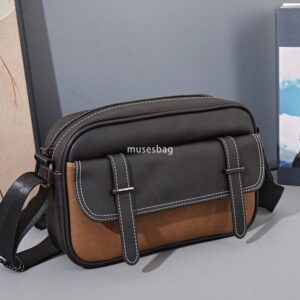 New men's shoulder bag trendy brand retro fashion shoulder bag crossbody bag outdoor mailman bag back backpack