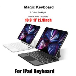Magic Keyboard Cases For Pro 11 10.9 12.9 13 inch iPad Air 4 5 6 With Touchpad Backlights Leather Smart Bluetoorh Cover Holder Case Vs Nacbook Mini 2024