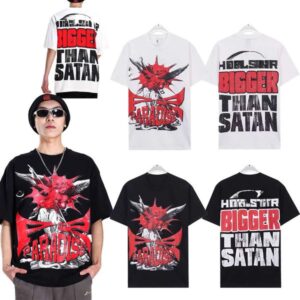 Skull Devil Letter Print Tee 2 colors