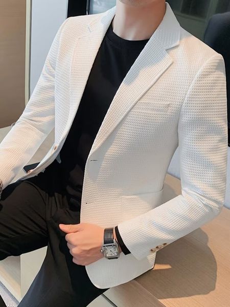 H546 Men's casual suit jacket autumn slim fit fashion senior business professional