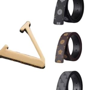 Men's designer belt classic letter buckle fashion accessories for professional clothing exquisite gift box packaging