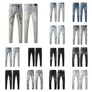 designer ksubi High quality Fashion wash tvintage ripped straight leg mens personality street jeans